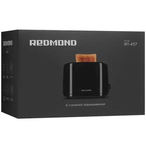 Тостер Redmond RT-437 черный - ForteMarket Тостер Redmond RT-437 черный купить,0