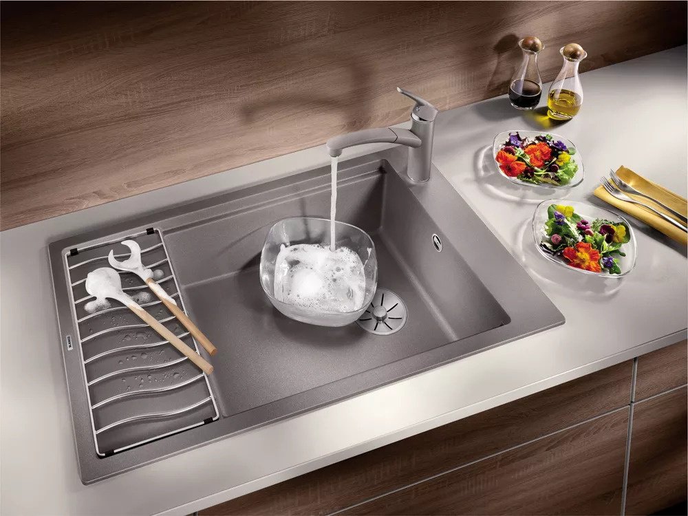 Кухонная мойка Blanco Elon XL 8S (527255) 86х50х19 см, искусственный гранит, тон вулканический серый купить,269808