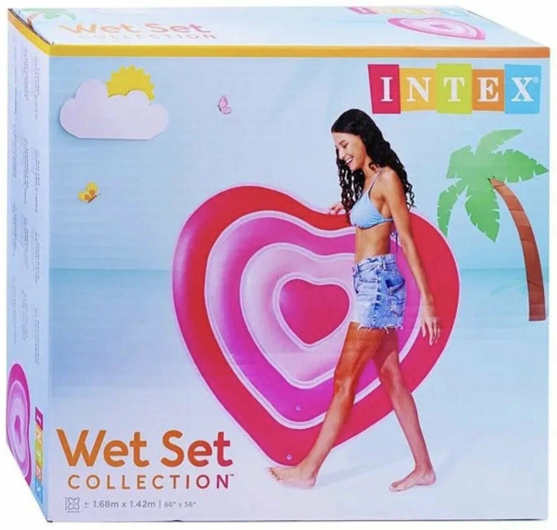 Матрас для взрослых, для подростков, для детей Intex кол-во мест: 1, розовый