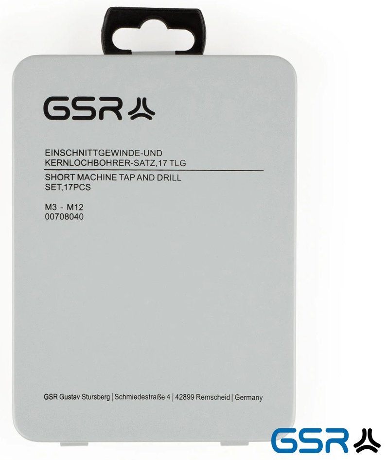 Набор метчиков и плашек GSR 00708040 M3 0.5 мм, 17 шт купить,NaN
