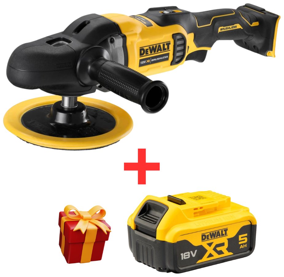 Шлифмашина полировальная DeWALT DCM849N+DCB184 купить,NaN