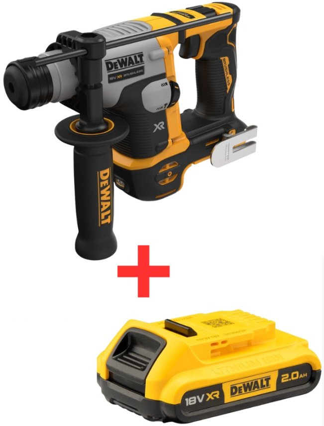 Перфоратор DeWALT DCH172N+DCB183 1.4 Дж, 18 В, SDS-Plus купить,NaN