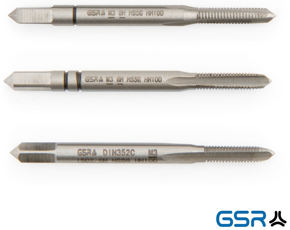 Метчик GSR 105130 M3 0.5 мм, 3 шт купить,NaN