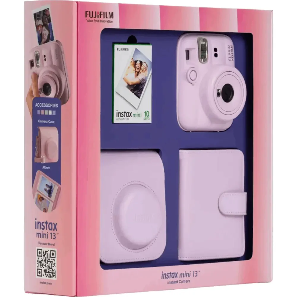 Фотоаппарат моментальной печати FUJIFILM INSTAX MINI 13 BUNDLE Pink купить,NaN
