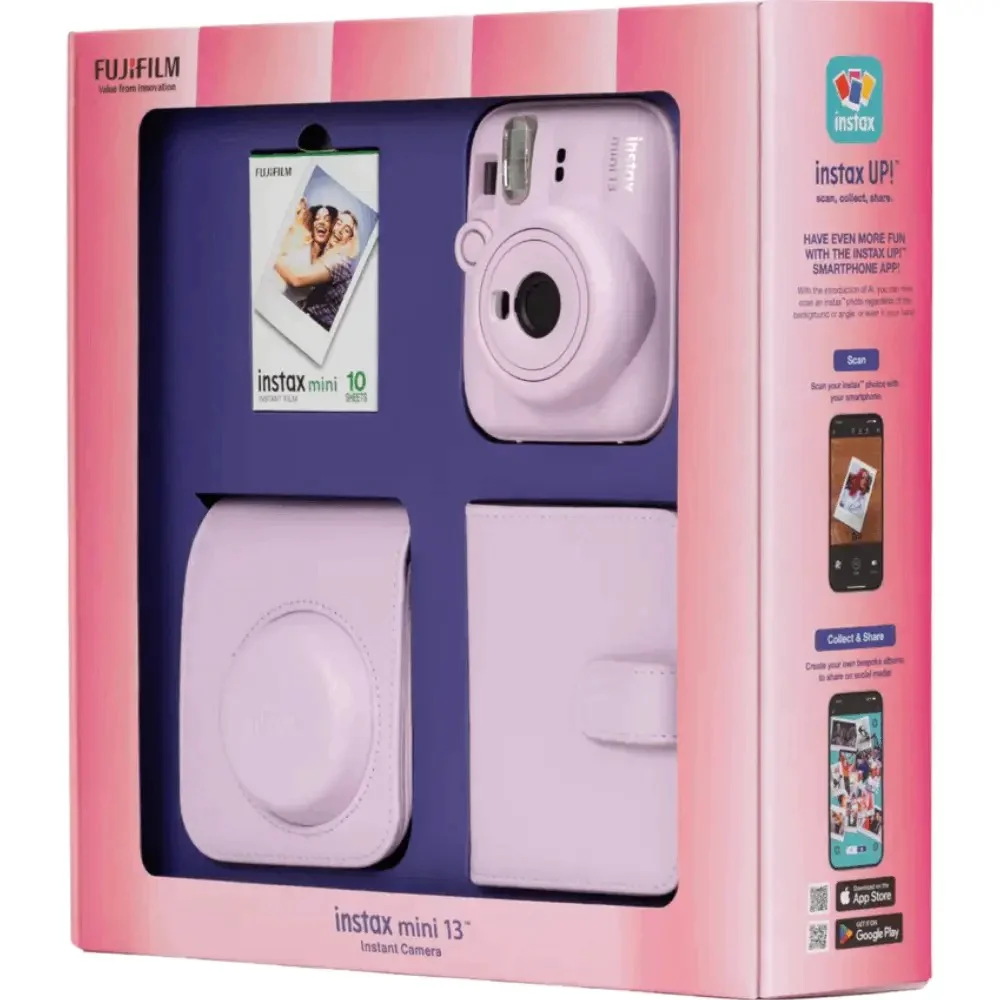 Фотоаппарат моментальной печати FUJIFILM INSTAX MINI 13 BUNDLE Pink купить,NaN