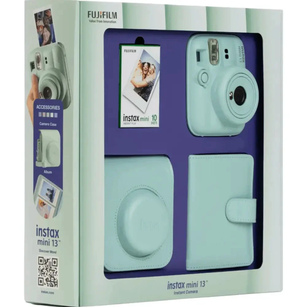 Фотоаппарат моментальной печати FUJIFILM INSTAX MINI 13 BUNDLE Green