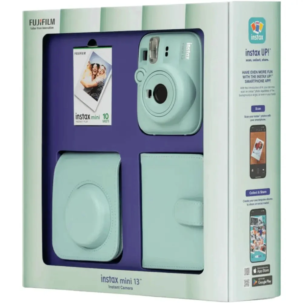 Фотоаппарат моментальной печати FUJIFILM INSTAX MINI 13 BUNDLE Green