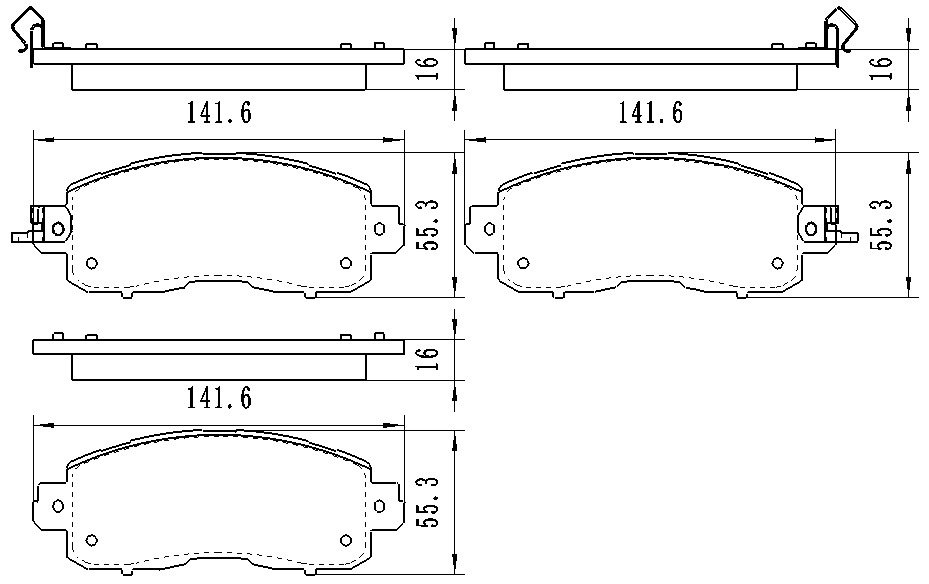 Колодки Winkod передние W1615BP купить,NaN