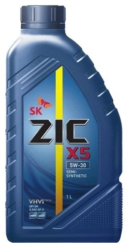 Моторное масло Полусинтетическое ZIC X5 5W-30 1 л купить,NaN