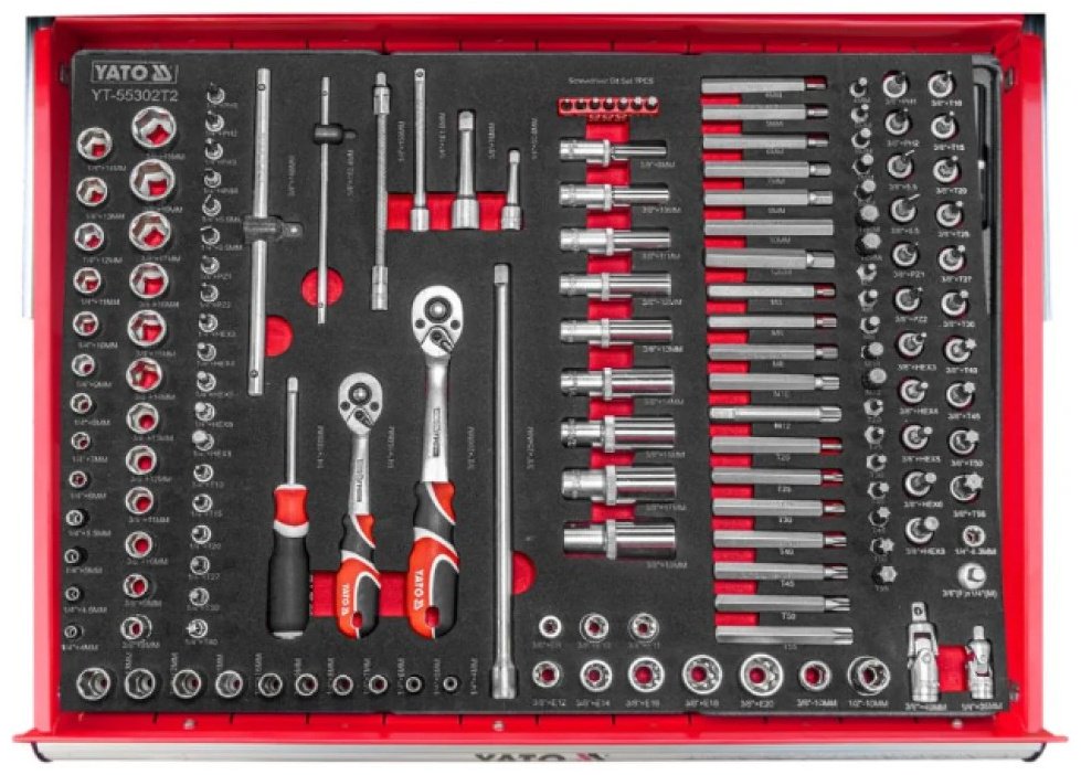 YATO ящик с органайзером YT-55309 (95.8х76.6х46.5 см) купить,NaN