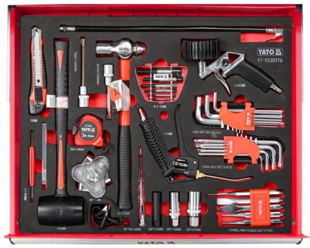 YATO ящик с органайзером YT-55309 (95.8х76.6х46.5 см) купить,NaN