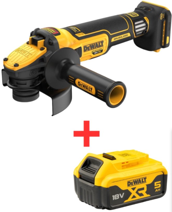 Шлифмашина угловая DeWALT DCG409VSN+DCB184 купить,NaN