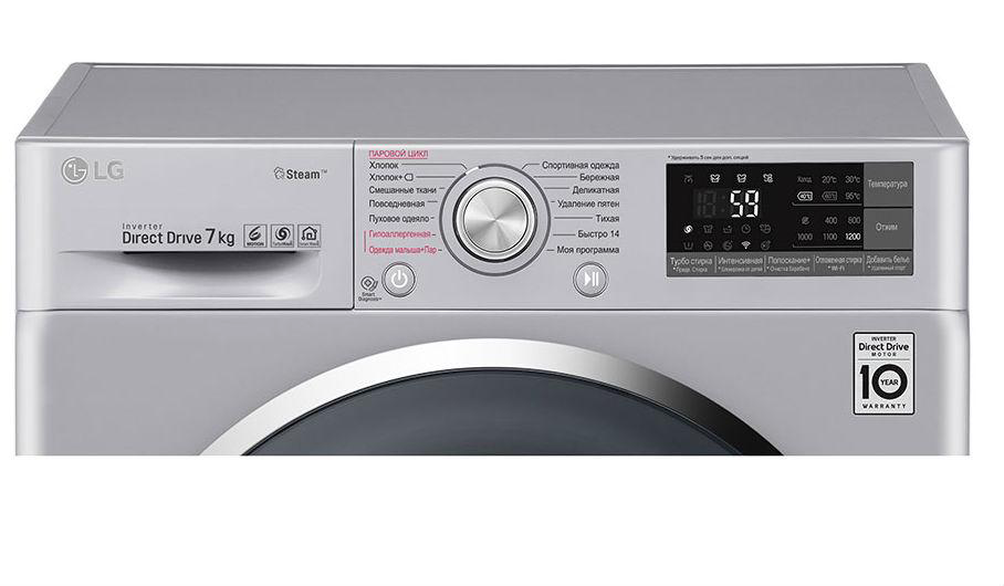 Стиральная машина LG F2J7HY2L серый купить,NaN