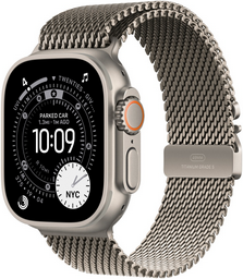 Смарт-часы Apple Watch Ultra 3 2025 GPS+Cellular 49 мм Rugged Titanium Case with Natural Titanium Milanese Loop - M
