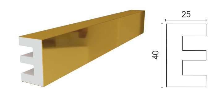 Молдинг Decor-Dizayn DD612 GL латунь 40x25x2000 мм 28 шт  купить,NaN