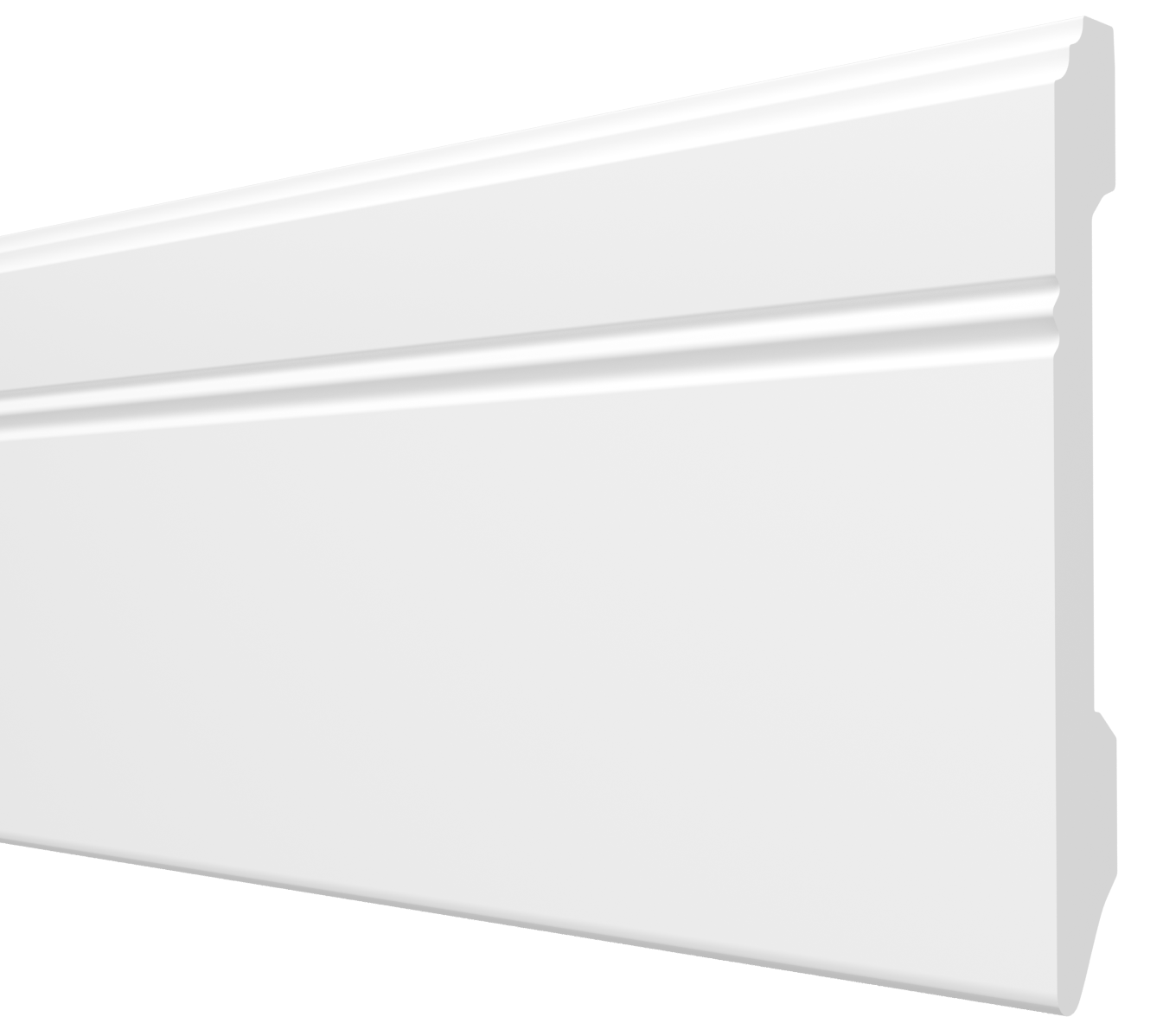 Плинтус напольный Decor-Dizayn DD105 106х13х2000/18 белый купить,NaN
