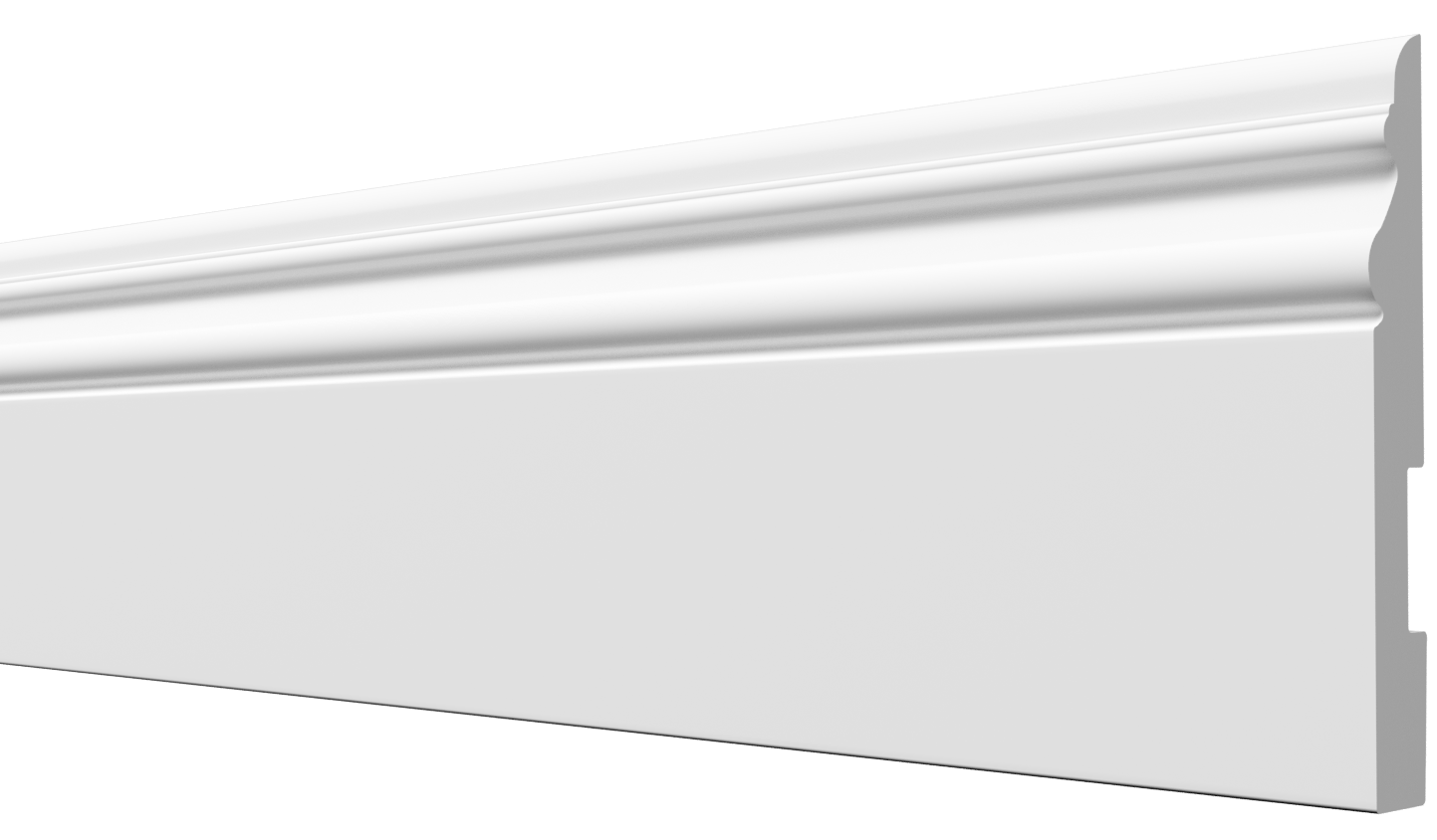 Плинтус напольный Decor-Dizayn DD50 126х16х2000/12 белый купить,NaN