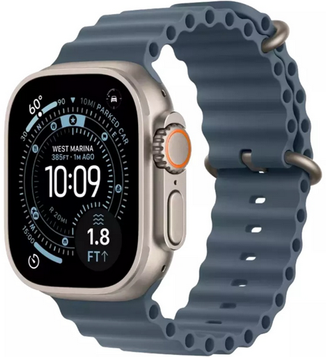  Apple Watch Ultra 3 2025 GPS + Cellular M 49 мм Natural Titanium Case with Anchor Blue Ocean Band