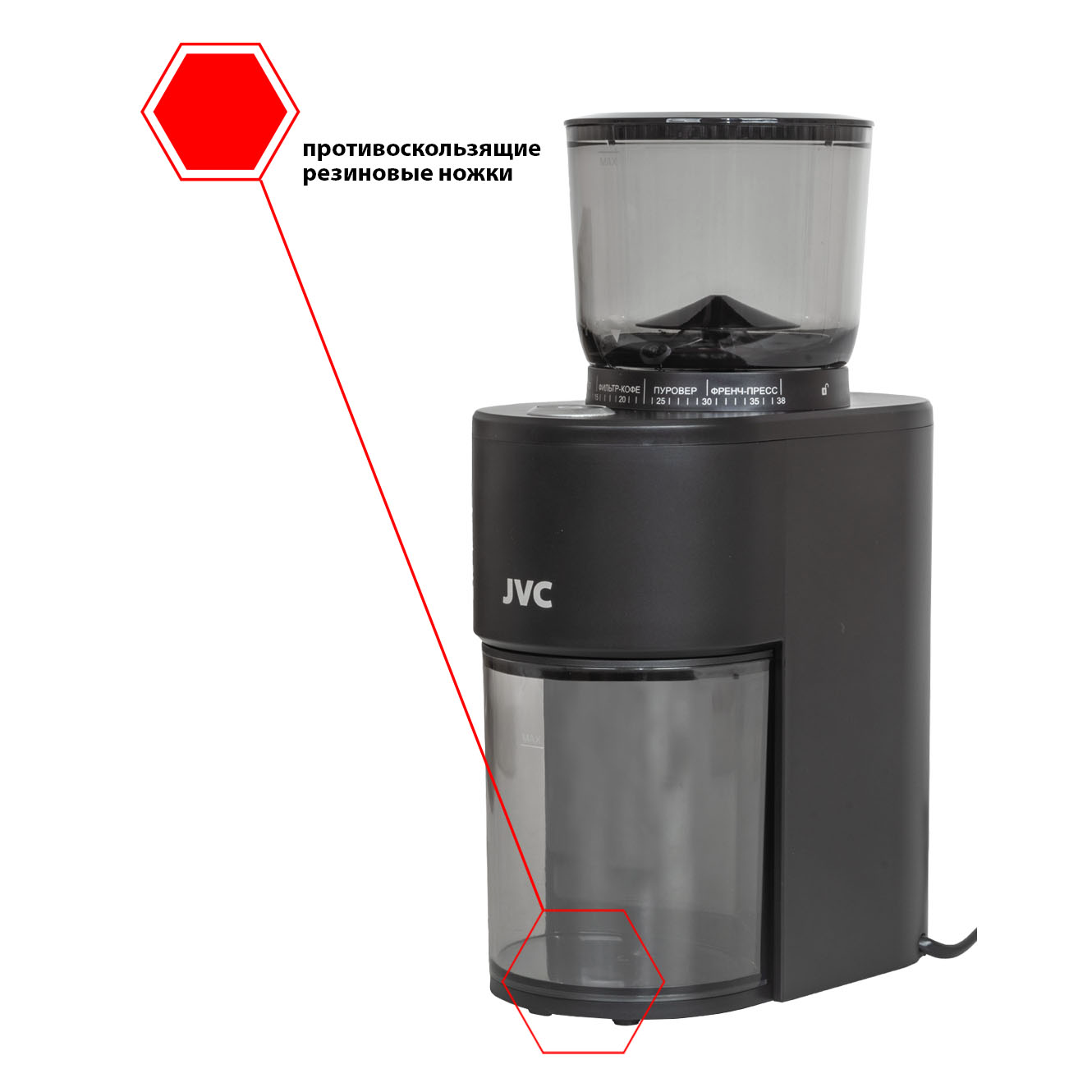Кофемолка JVC JK-CG100 Black купить,NaN