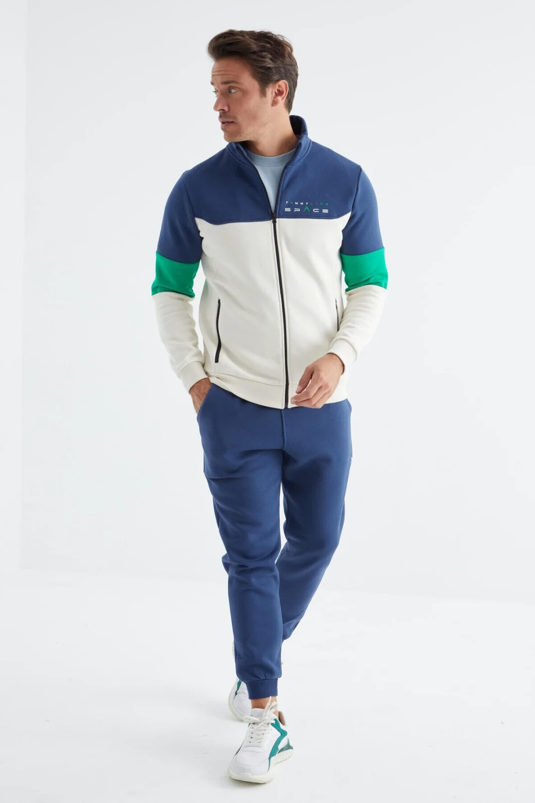 Спортивный костюм Tommy Life 85186BL White Blue XXL