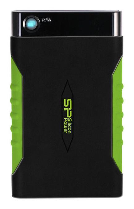 Внешний жесткий диск HDD Silicon Power A15 SP010TBPHDA15S3K 1Tb черно-зеленый