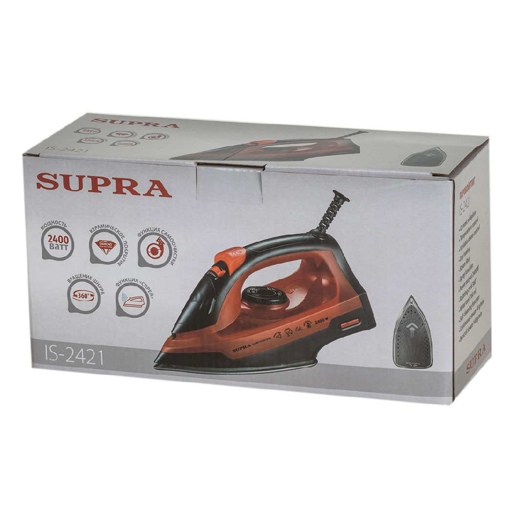 Паровой утюг Supra IS-2421 Red купить,12890