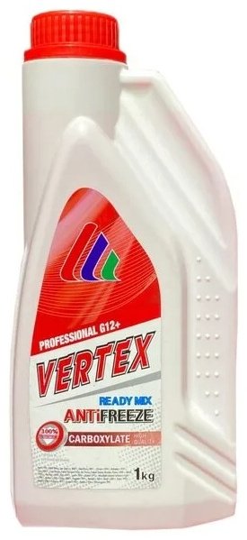 Антифриз VERTEX Carboxylate красный (розовый) G-12&#43; 0.9 л