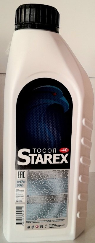 Антифриз Starex Тосол синий (голубой) G-11 0.9 л