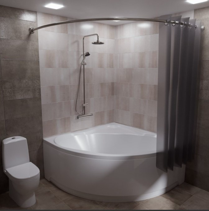 Карниз дугообразный ТРИТОН 1200 см, Martin 1ACReal