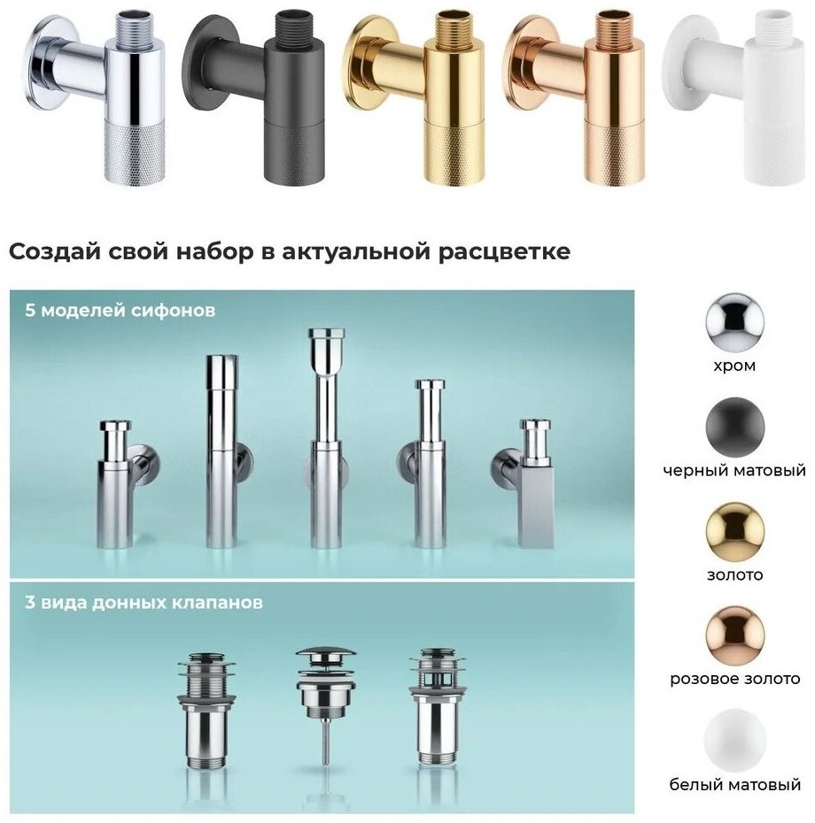 Wellsee набор крепления смесителя универсальный 182150001