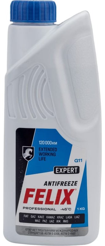 Антифриз Felix Expert синий (голубой) G-11 1 л