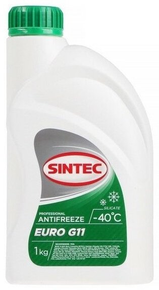 Антифриз SINTEC Антифриз зеленый EURO зеленый 1 л