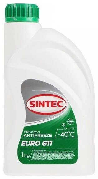 Антифриз SINTEC Антифриз зеленый EURO зеленый 1 л купить,15000