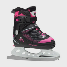 Коньки прогулочные Fila X-One Ice черно-розовые 29-32