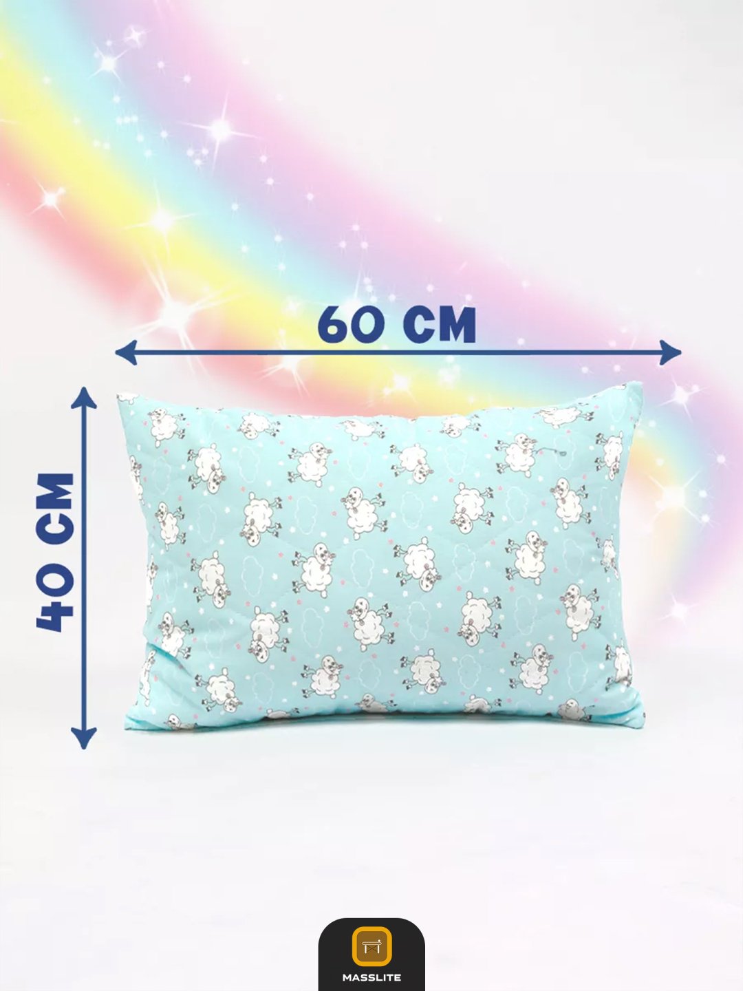Подушка MassLite 40x60 см, пух искусственный, холлофайбер, силиконизированное волокно купить,NaN