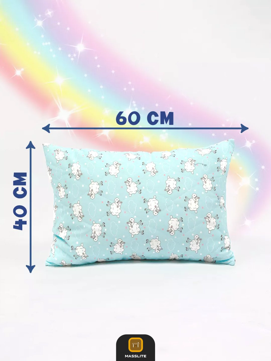Подушка MassLite 40x60 см, пух искусственный, холлофайбер, силиконизированное волокно купить,NaN