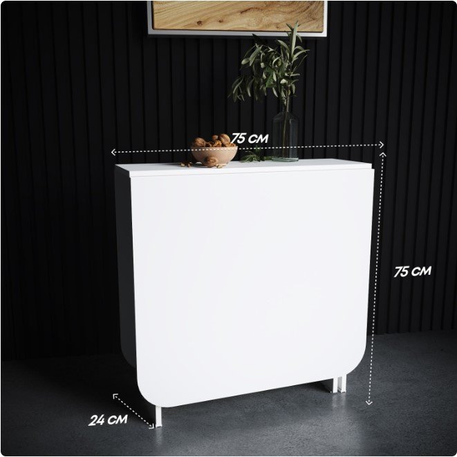 Стол-книжка Sanflor С2, 160х75x75 см, ЛДСП, белый купить,NaN