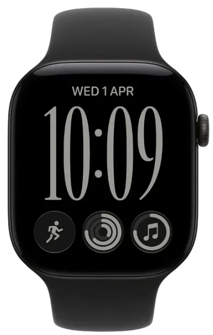 Смарт-часы Apple Watch Series 12 GPS 42mm S/M Black Aluminium Case with Black Sport Band купить,275000