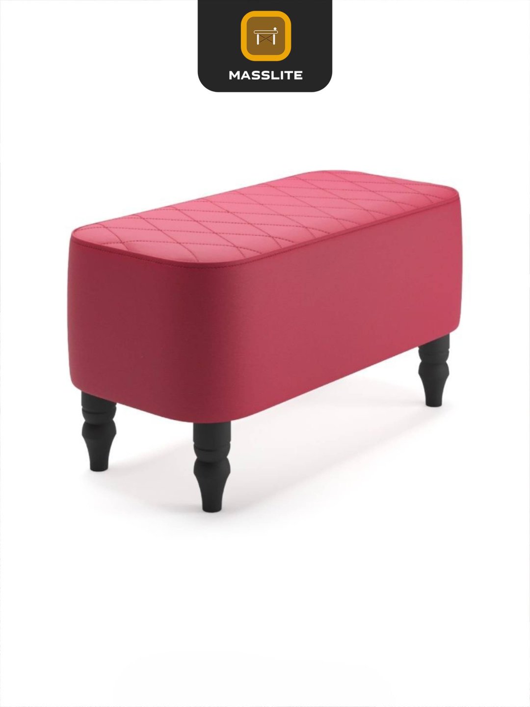 Банкетка MassLite АМ-1000242, 70x32x42 см, красный купить,NaN
