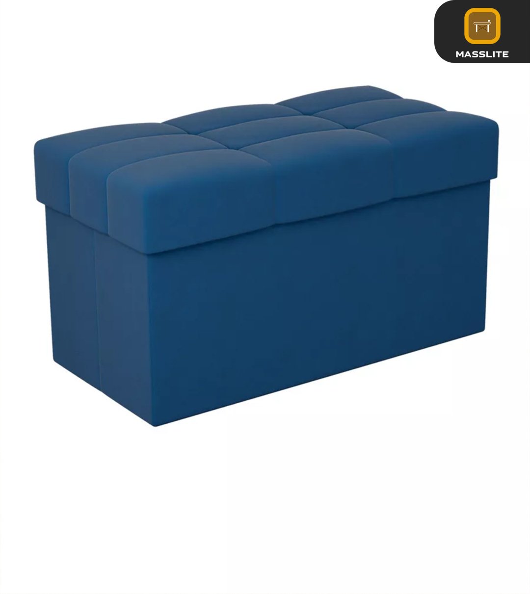 Пуф MassLite ZHM-000107, 74x37x40 см, синий купить,NaN