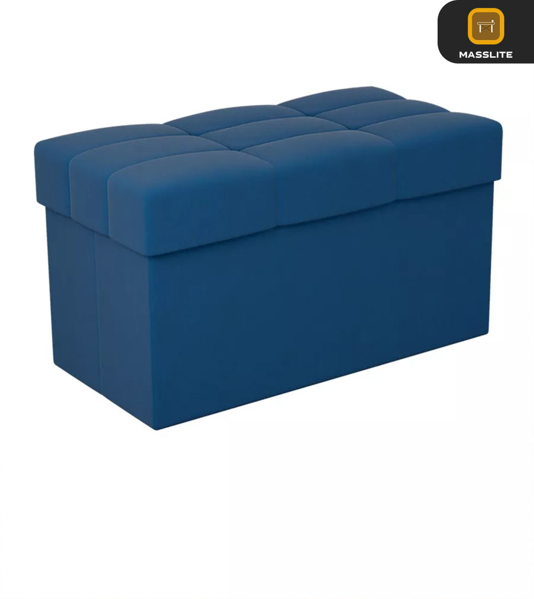 Пуф MassLite ZHM-000107, 74x37x40 см, синий купить,NaN