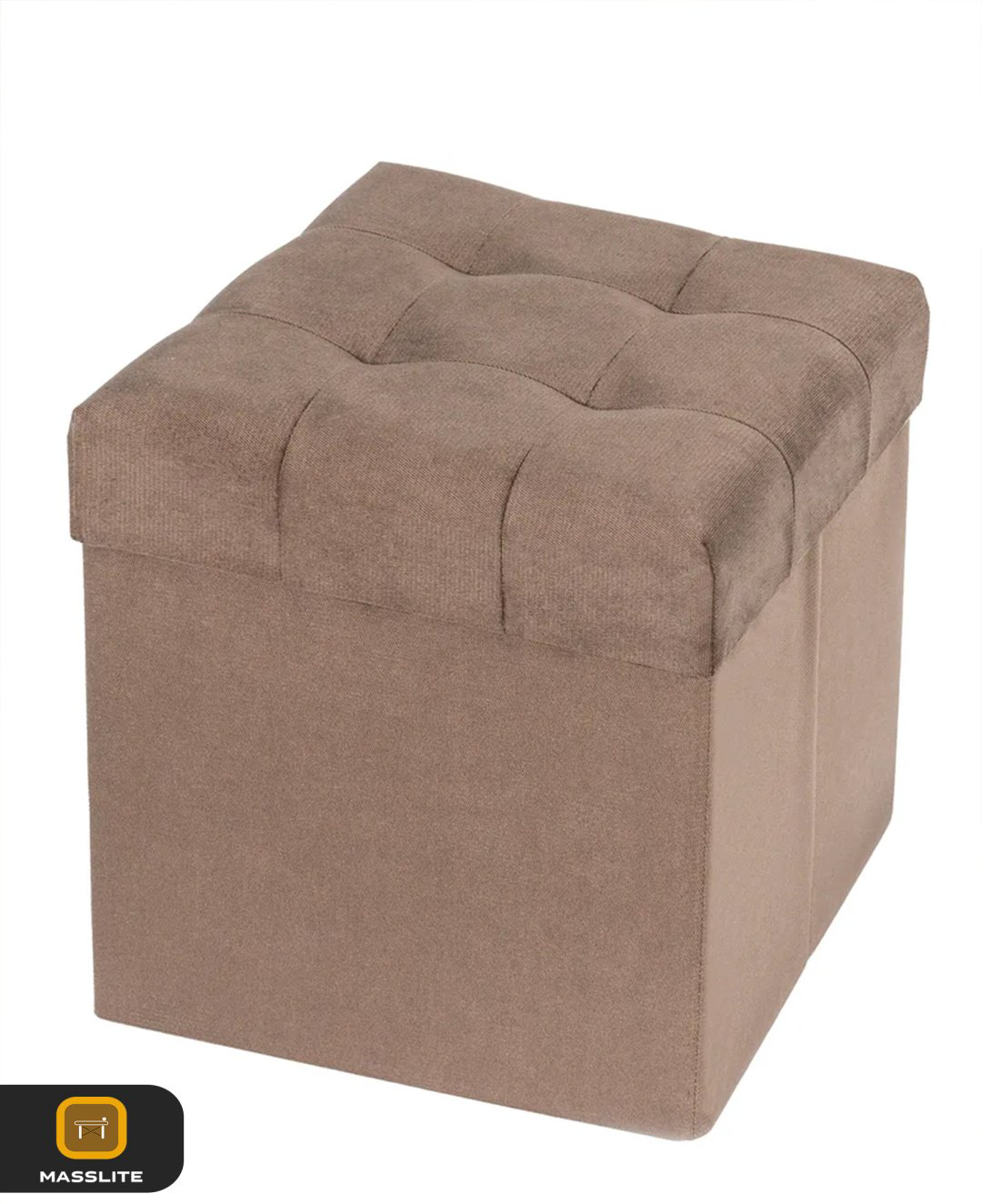 Пуф MassLite ZHM-000094, 37x37x40 см, коричневый купить,NaN