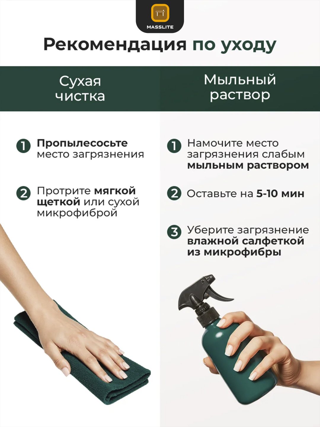 Пуф MassLite ASM-000001, 34x33x38 см, зеленый купить,NaN