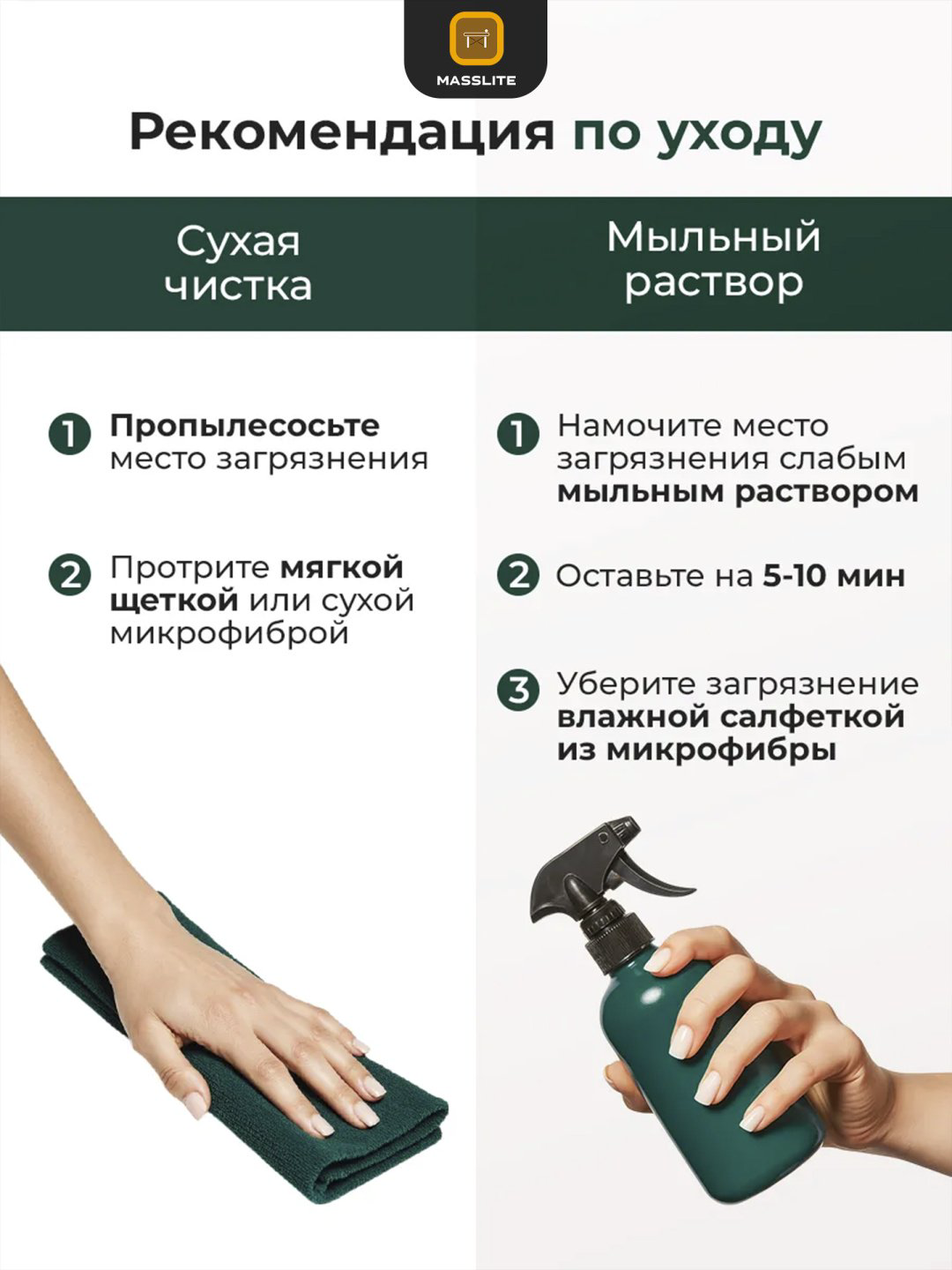 Пуф MassLite ASM-000001, 34x33x38 см, зеленый купить,NaN