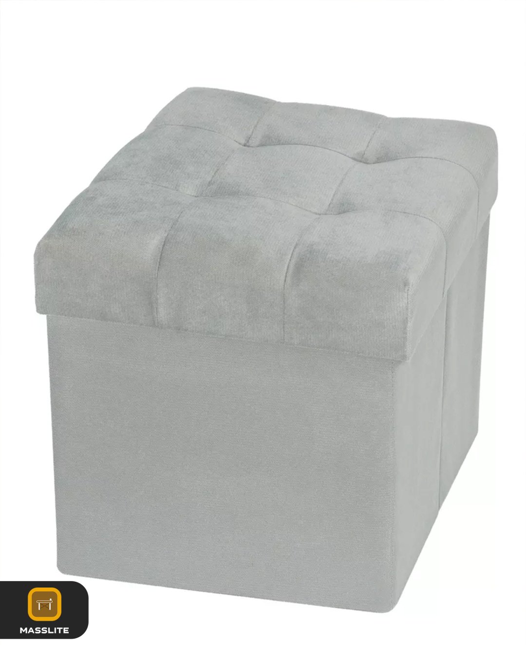 Пуф MassLite ZHM-000100, 37x37x40 см, светло серый купить,NaN