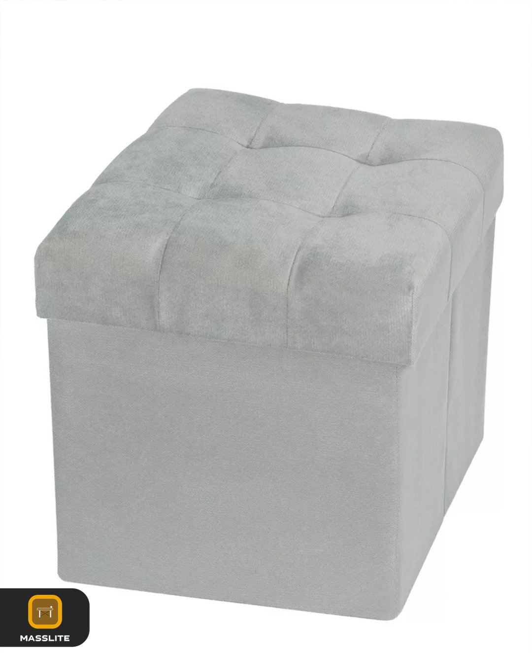 Пуф MassLite ZHM-000100, 37x37x40 см, светло серый купить,NaN