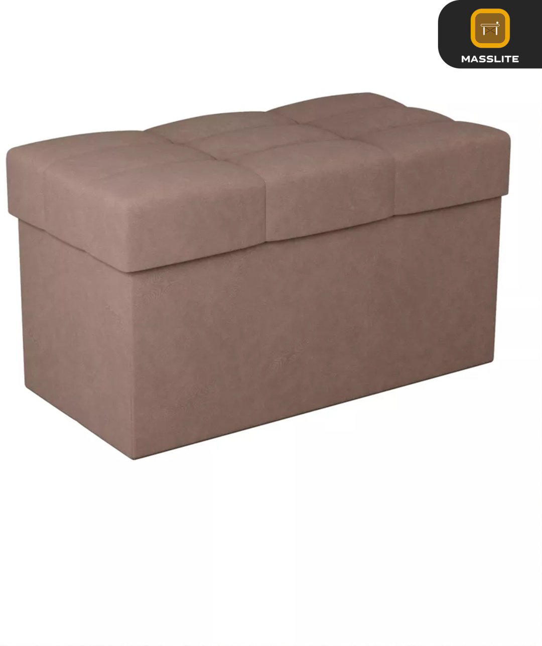 Пуф MassLite ZHM-000106, 74x37x40 см, коричневый купить,NaN