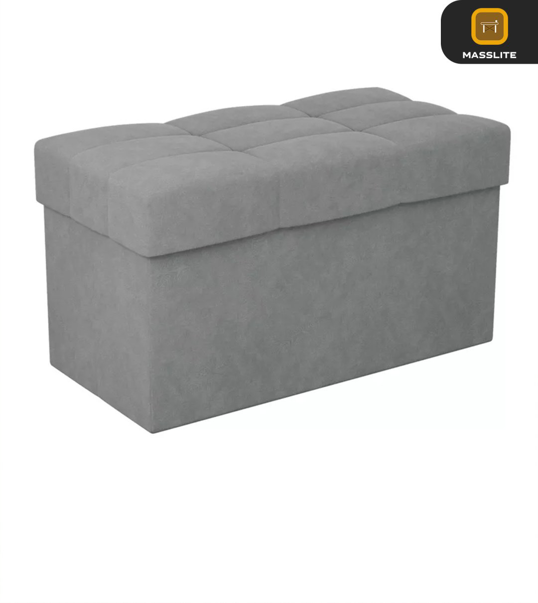 Пуф MassLite ZHM-000101, 74x37x40 см, темно-серый купить,NaN