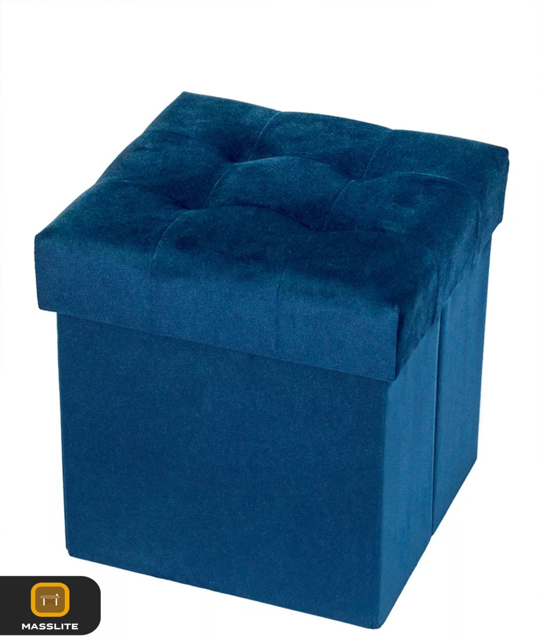 Пуф MassLite ZHM-000097, 37x37x40 см, синий купить,NaN