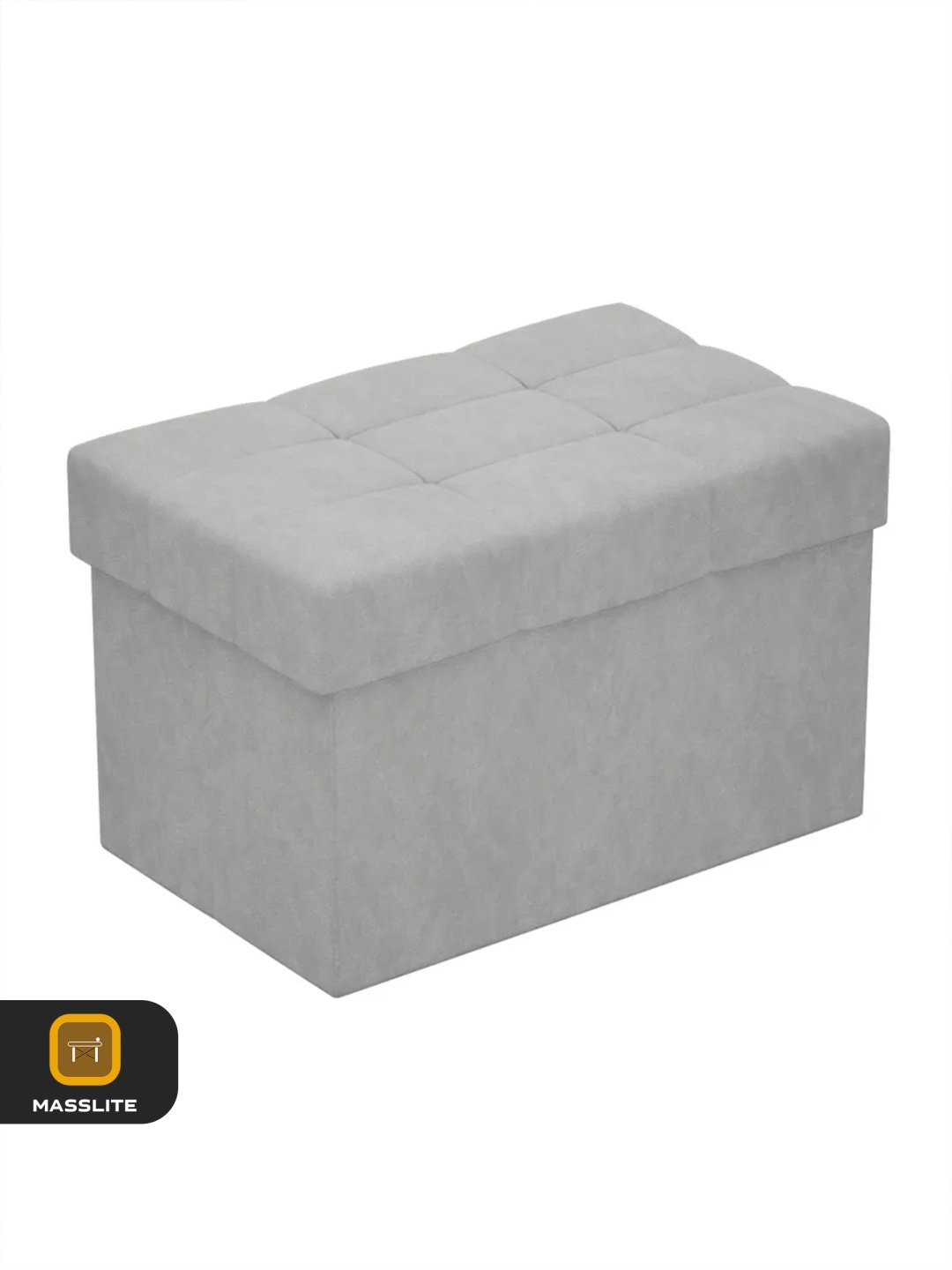 Пуф MassLite ZHM-000110, 59x37x38 см, светло серый купить,NaN
